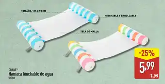 ALDI CRANE Hamaca hinchable de agua oferta