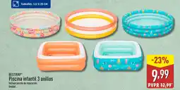 ALDI BESTWAY Piscina infantil 3 anillos oferta