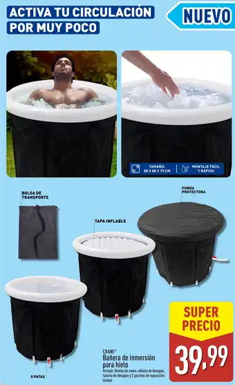 ALDI CRANE Bañera de inmersión para hielo oferta