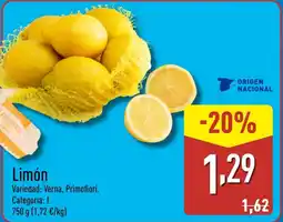 ALDI Limón oferta