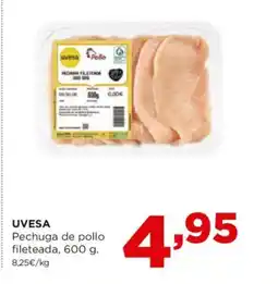 Alimerka UVESA Pechuga de pollo fileteada oferta