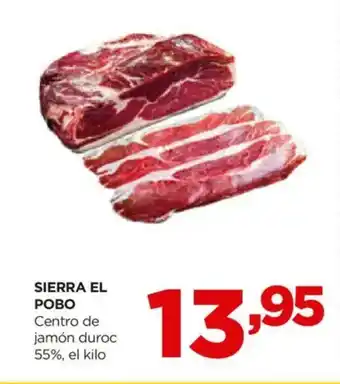 Alimerka SIERRA EL POBO Centro de jamón duroc 55% oferta