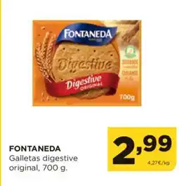 Alimerka FONTANEDA Galletas digestive original oferta
