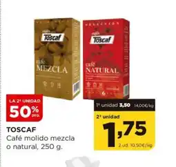 Alimerka TOSCAF Café molido mezcla o natural oferta