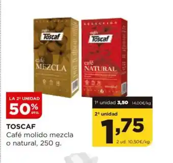Alimerka TOSCAF Café molido mezcla o natural oferta