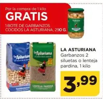 Alimerka LA ASTURIANA Garbanzos 2 siluetas o lenteja pardina oferta