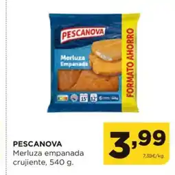 Alimerka PESCANOVA Merluza empanada crujiente oferta