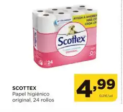 Alimerka SCOTTEX Papel higiénico original, 24 rollos oferta