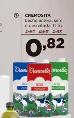 Alimerka CREMOSITA Leche entera, semi o desnatada oferta