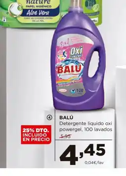 Alimerka BALÚ Detergente liquido oxi powergel, 100 lavados oferta