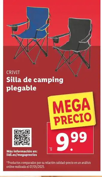 Lidl CRIVIT Silla de camping plegable oferta