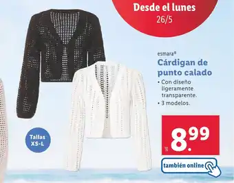 Lidl ESMARA Cárdigan de punto calado oferta