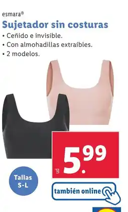 Lidl ESMARA Sujetador sin costuras oferta