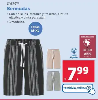 Lidl LIVERGY Bermudas oferta