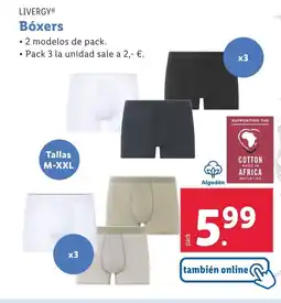 Lidl LIVERGY Boxers oferta
