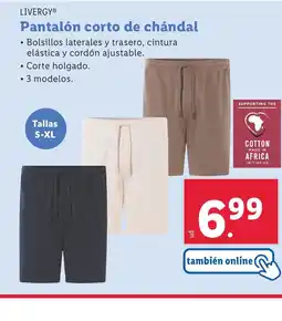 Lidl LIVERGY Pantalón corto de chándal oferta