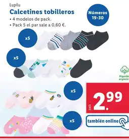 Lidl LUPILU Calcetines tobilleros oferta