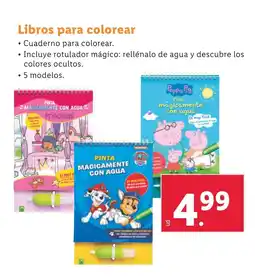 Lidl Libros para colorear oferta