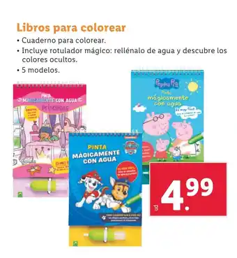 Lidl Libros para colorear oferta