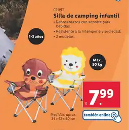 Lidl CRIVIT Silla de camping infantil oferta