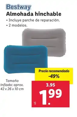 Lidl BESTWAY Almohada hinchable oferta