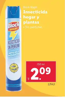 Lidl Insecticida hogar y Block plantas oferta