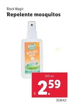 Lidl BLOCK MAGIC Repelente mosquitos oferta