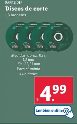Lidl PARKSIDE Discos de corte oferta
