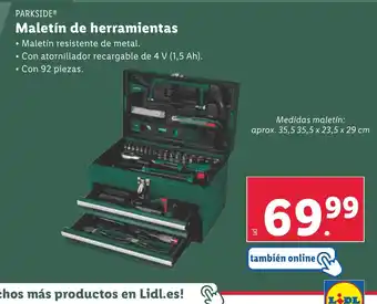 Lidl PARKSIDE Maletín de herramientas oferta