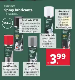 Lidl PARKSIDE Spray lubricante oferta