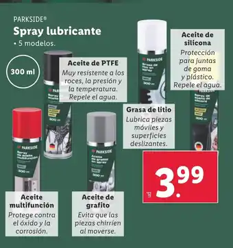Lidl PARKSIDE Spray lubricante oferta