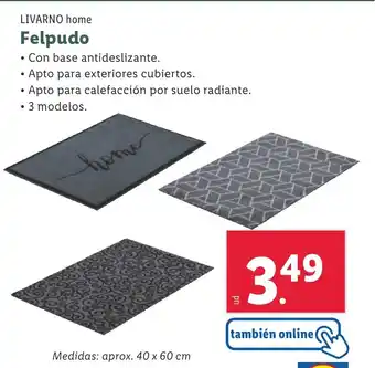 Lidl LIVARNO home Felpudo oferta