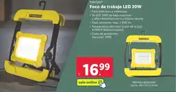 Lidl PARKSIDE Foco de trabajo LED 20W oferta