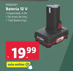 Lidl PARKSIDE Bateria 12V oferta