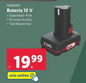 Lidl PARKSIDE Bateria 12V oferta