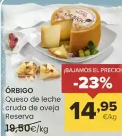 Autoservicios Familia Orbigo - queso de leche cruda de oveja reserva oferta