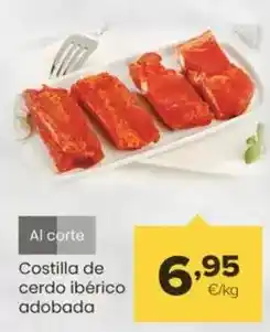 Autoservicios Familia Costilla de cerdo ibérico adobada oferta