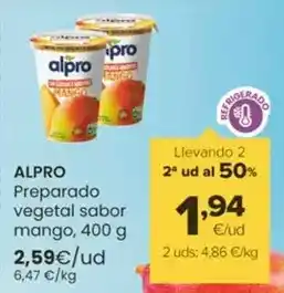 Autoservicios Familia Alpro - preparado vegetal sabor mango oferta