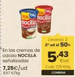 Autoservicios Familia Nocilla - en las cremas de cacao oferta