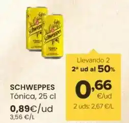 Autoservicios Familia Schweppes - tonica oferta