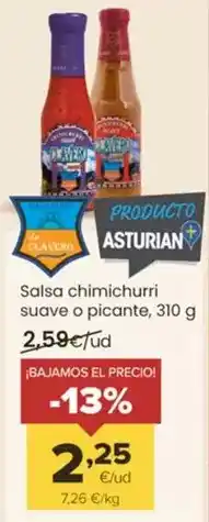 Autoservicios Familia Salsas asturianas - salsa chimichurri suave o picante oferta