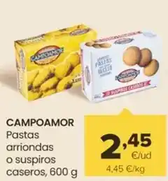 Autoservicios Familia Campoamor - pastas arriondas o suspiros caseros oferta