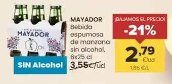 Autoservicios Familia Mayador - bebida espumosa de manzana sin alcohol oferta