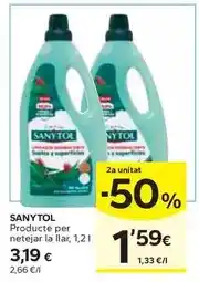 Caprabo Sanytol - producte per netejar la llar oferta