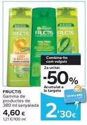 Caprabo Fructis - gamma de productes oferta