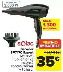 Carrefour Solac - secador sp7170 expert oferta