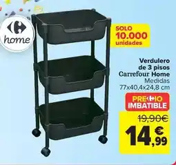 Carrefour Carrefour home - verdulero de 3 pisos oferta