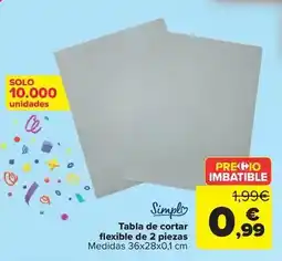 Carrefour Simpl - tabla de cortar flexible de 2 piezas oferta