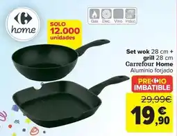 Carrefour Carrefour home - set wok + grill oferta