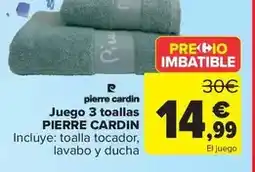 Carrefour Pierre cardin - juego 3 toallas oferta